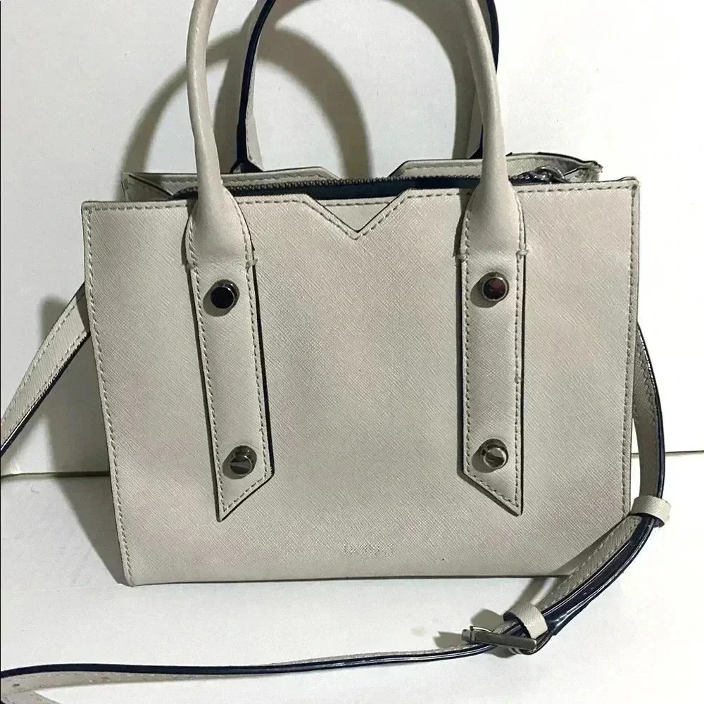 Botkier grey saffiano leather satchel handbag